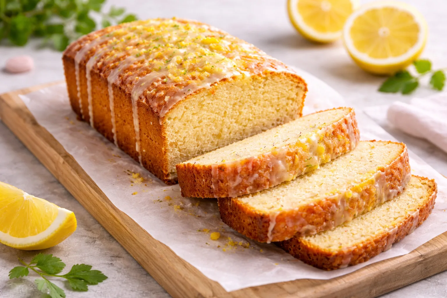 Cytrynowa babka migdałowa low carb — lekka, wilgotna i naprawdę domowa