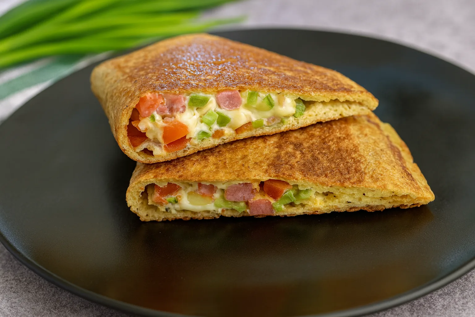 Keto wrap z kurczakiem i warzywami