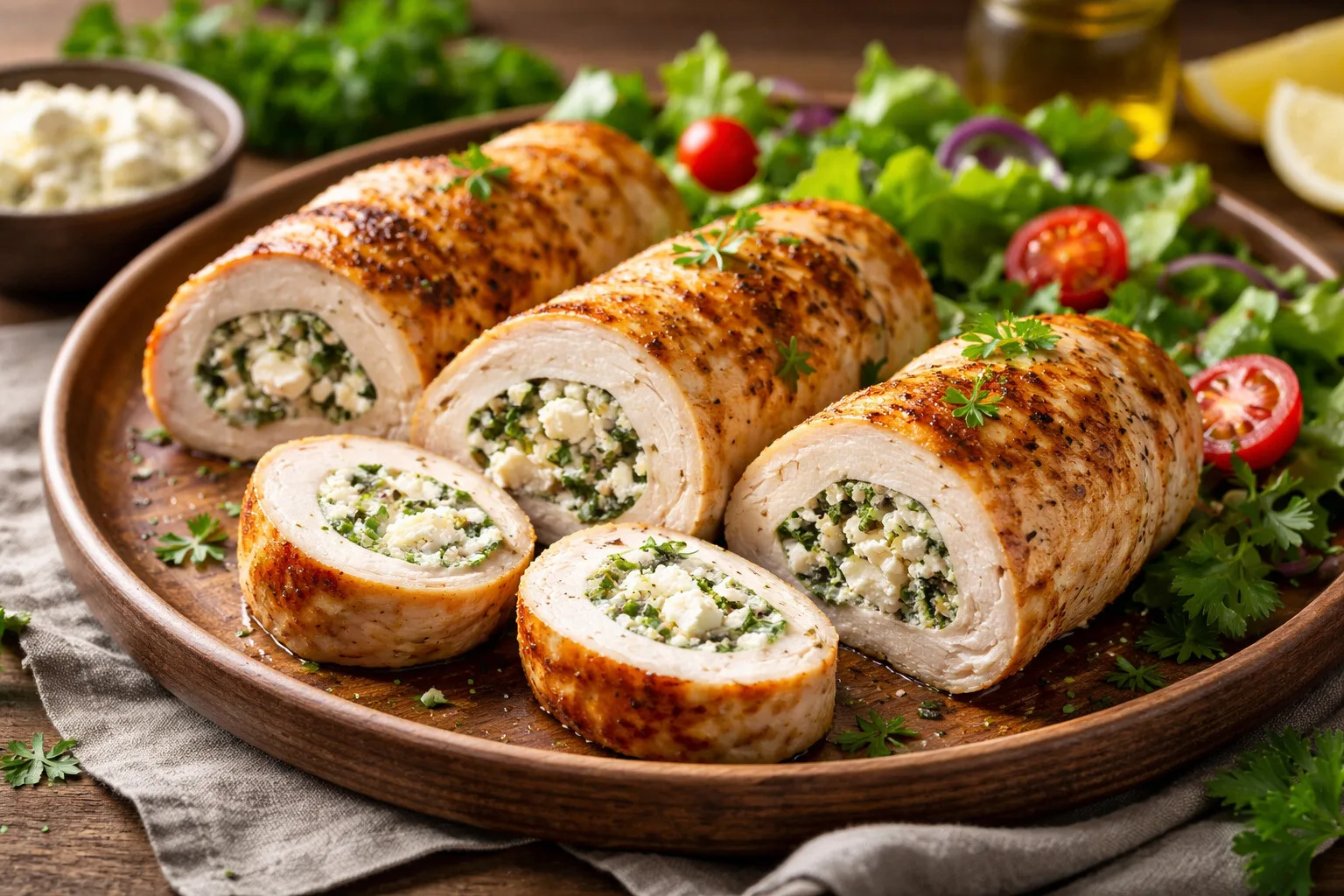 Rolada z kurczaka z fetą – prosty obiad low carb