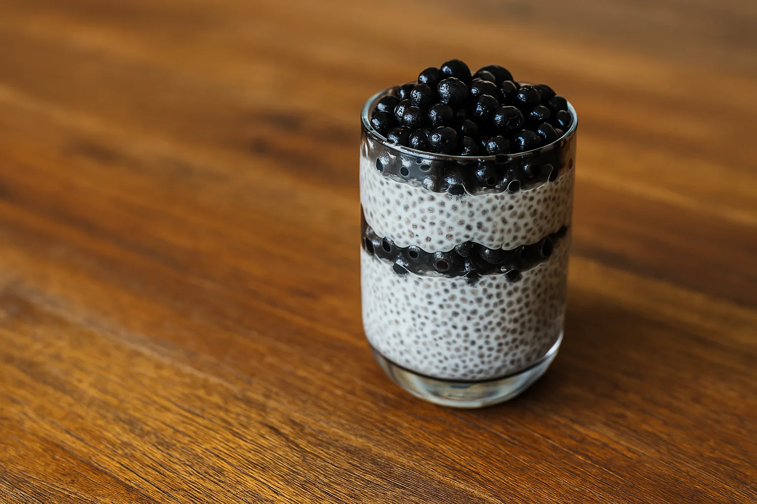 Jagodowy Deser Chia – low carb, bez cukru, bez glutenu