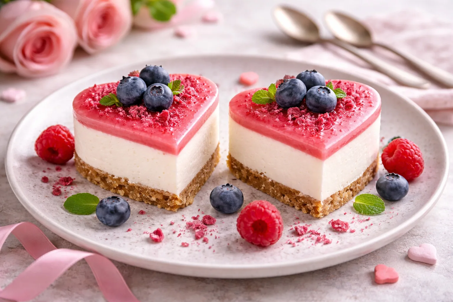 Piankowe serca – deser low carb na orzechowym spodzie