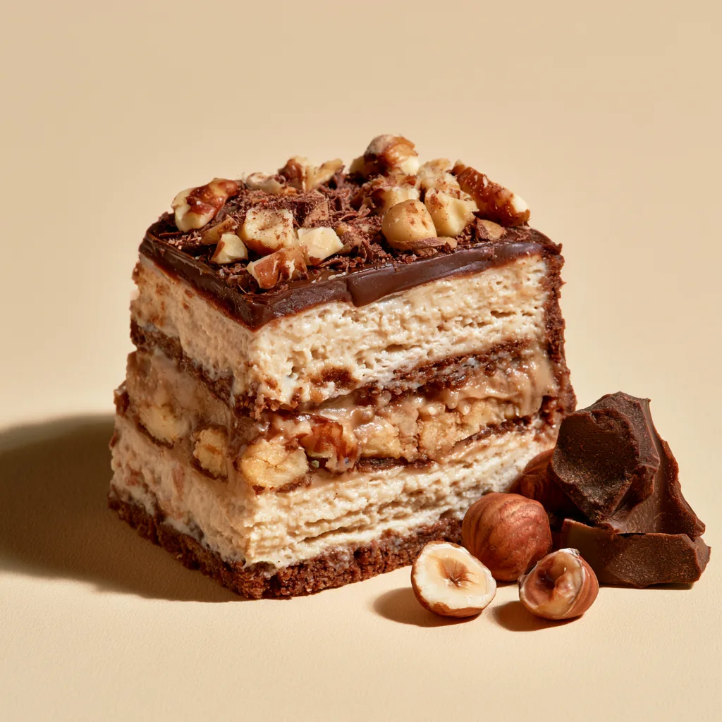 Ciasto inspirowane Kinder Bueno — wersja bez cukru